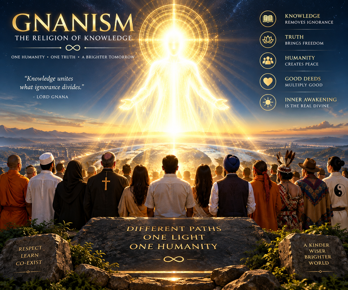 Different Paths, One Light, One Humanity
